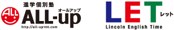 All-up・LET ロゴ
