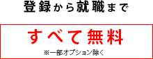 登録から就職まですべて無料